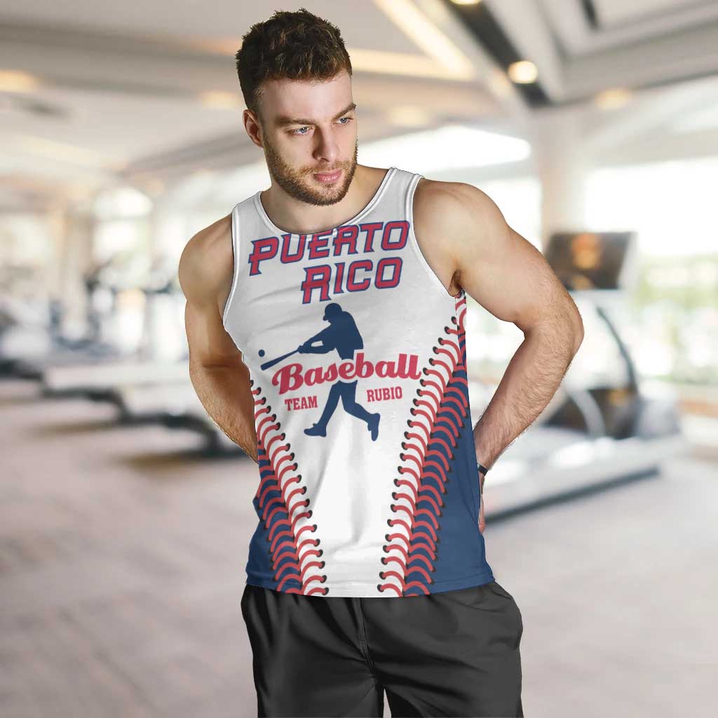 Custom Baseball Puerto Rico 2025 Men Tank Top Team Rubio Retro Style
