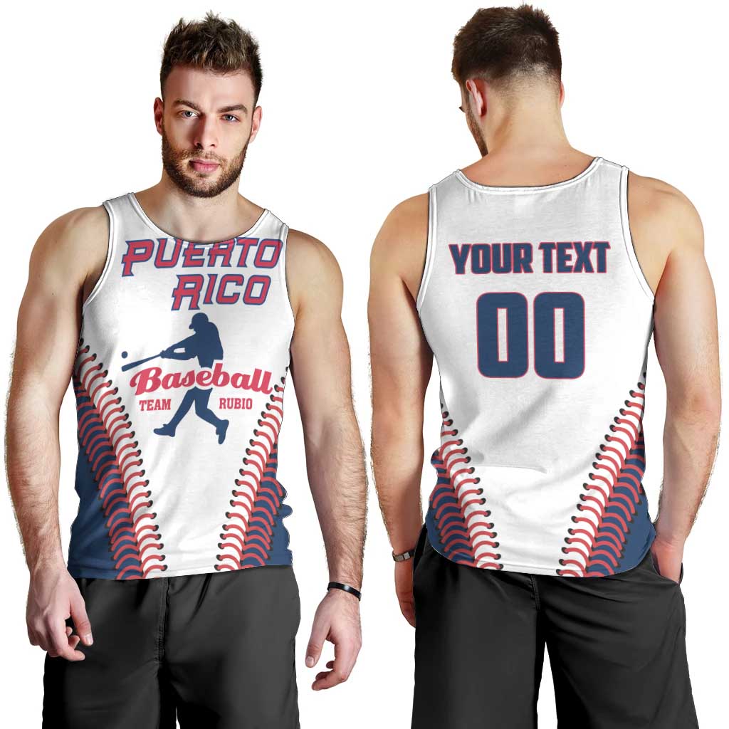 Custom Baseball Puerto Rico 2025 Men Tank Top Team Rubio Retro Style