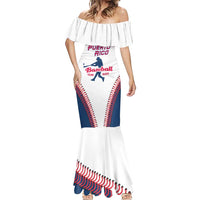 Custom Baseball Puerto Rico 2025 Mermaid Dress Team Rubio Retro Style
