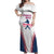 Custom Baseball Puerto Rico 2025 Off Shoulder Maxi Dress Team Rubio Retro Style