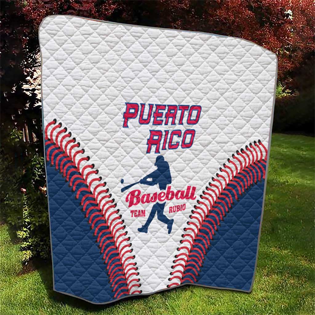 Baseball Puerto Rico 2025 Quilt Team Rubio Retro Style