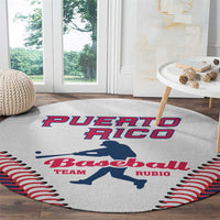 Baseball Puerto Rico 2025 Round Carpet Team Rubio Retro Style