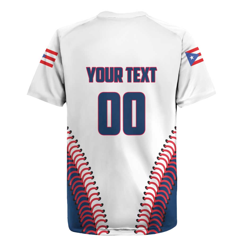 Custom Baseball Puerto Rico 2025 Rugby Jersey Team Rubio Retro Style