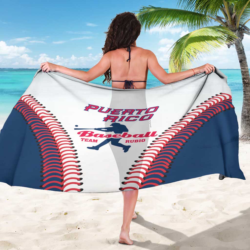 Baseball Puerto Rico 2025 Sarong Team Rubio Retro Style