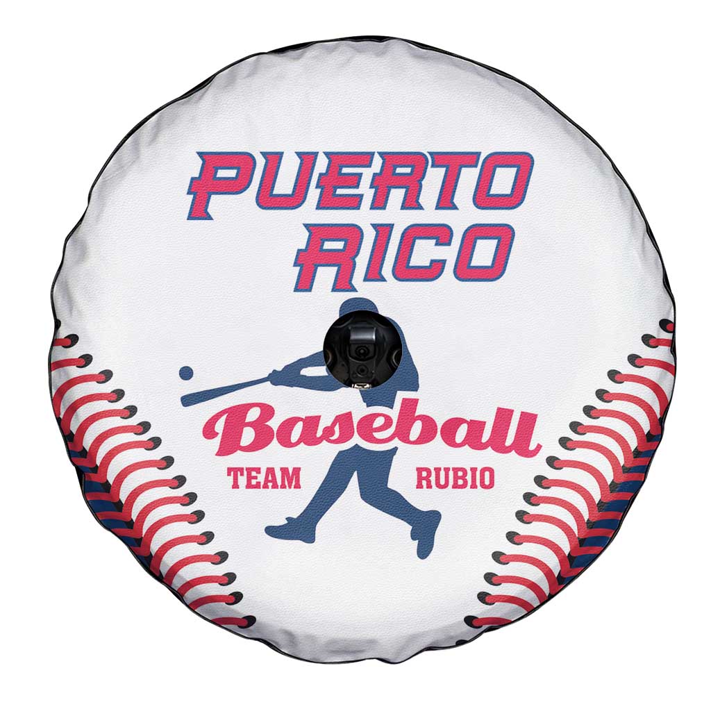 Baseball Puerto Rico 2025 Spare Tire Cover Team Rubio Retro Style