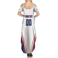 Custom Baseball Puerto Rico 2025 Summer Maxi Dress Team Rubio Retro Style