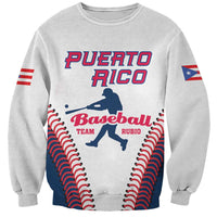 Custom Baseball Puerto Rico 2025 Sweatshirt Team Rubio Retro Style