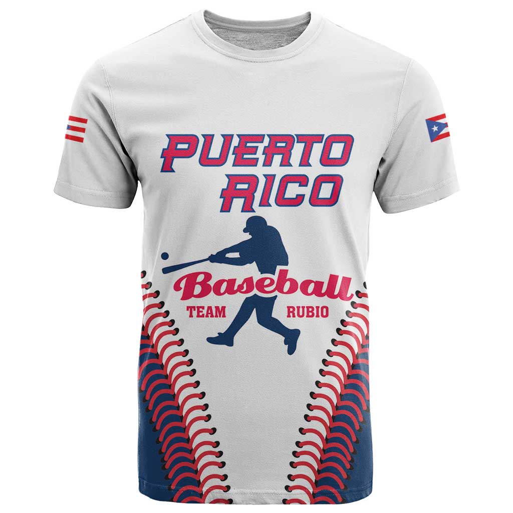 Custom Baseball Puerto Rico 2025 T Shirt Team Rubio Retro Style