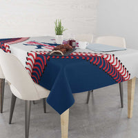 Baseball Puerto Rico 2025 Tablecloth Team Rubio Retro Style