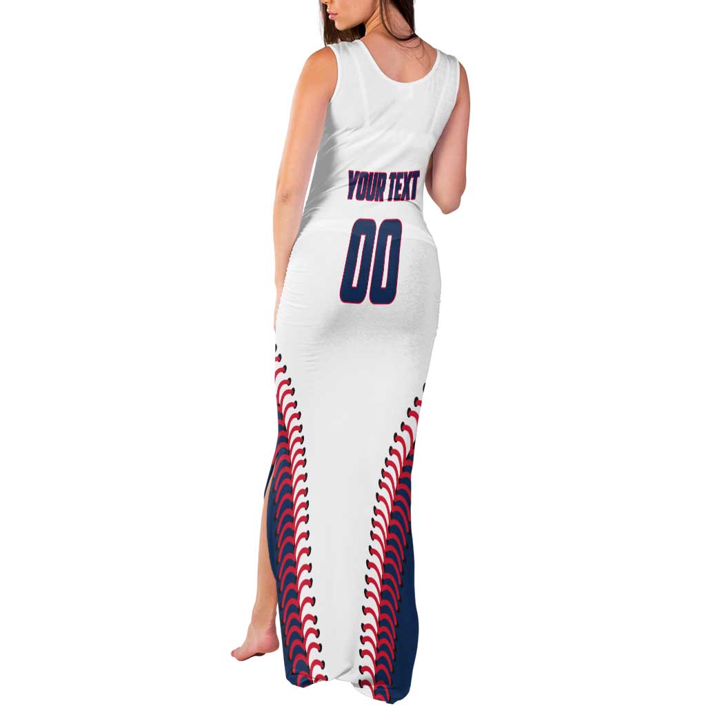 Custom Baseball Puerto Rico 2025 Tank Maxi Dress Team Rubio Retro Style