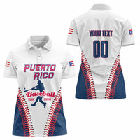 Custom Baseball Puerto Rico 2025 Women Polo Shirt Team Rubio Retro Style