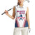 Custom Baseball Puerto Rico 2025 Women Sleeveless Polo Shirt Team Rubio Retro Style