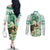Kentucky Horse Racing Couples Matching Off The Shoulder Long Sleeve Dress and Long Sleeve Button Shirt Fancy Lady With Derby Mint Julep Cocktail