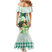 Kentucky Horse Racing Family Matching Mermaid Dress and Hawaiian Shirt Fancy Lady With Derby Mint Julep Cocktail - Wonder Print Shop