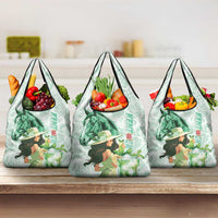 Kentucky Horse Racing Grocery Bag Fancy Lady With Derby Mint Julep Cocktail