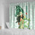 Kentucky Horse Racing Shower Curtain Fancy Lady With Derby Mint Julep Cocktail