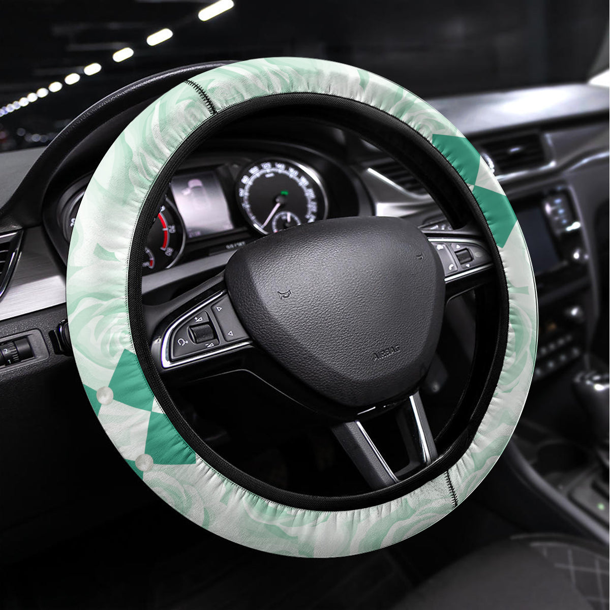 Kentucky Horse Racing Steering Wheel Cover Fancy Lady With Derby Mint Julep Cocktail - Wonder Print Shop