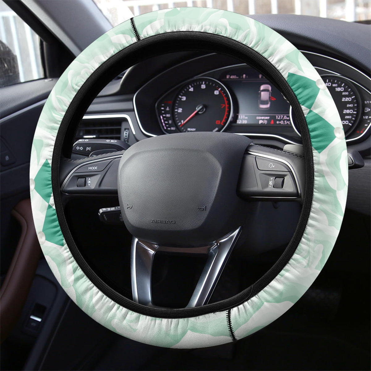 Kentucky Horse Racing Steering Wheel Cover Fancy Lady With Derby Mint Julep Cocktail - Wonder Print Shop