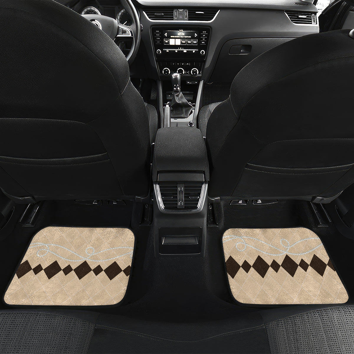 Kentucky Horse Racing Car Mats Derby Lady Riding Horse Twin Spires - Wonder Print Shop