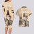 Personalized Kentucky Horse Racing Couples Matching Long Sleeve Bodycon Dress and Hawaiian Shirt Derby Lady Riding Horse Twin Spires - Wonder Print Shop