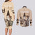 Personalized Kentucky Horse Racing Couples Matching Long Sleeve Bodycon Dress and Long Sleeve Button Shirt Derby Lady Riding Horse Twin Spires - Wonder Print Shop