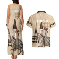 Personalized Kentucky Horse Racing Couples Matching Tank Maxi Dress and Hawaiian Shirt Derby Lady Riding Horse Twin Spires - Wonder Print Shop