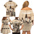 Personalized Kentucky Horse Racing Family Matching Off Shoulder Short Dress and Hawaiian Shirt Derby Lady Riding Horse Twin Spires - Wonder Print Shop