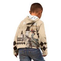 Personalized Kentucky Horse Racing Kid Hoodie Derby Lady Riding Horse Twin Spires - Wonder Print Shop
