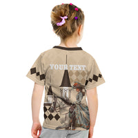 Personalized Kentucky Horse Racing Kid T Shirt Derby Lady Riding Horse Twin Spires - Wonder Print Shop