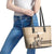 Kentucky Horse Racing Leather Tote Bag Derby Lady Riding Horse Twin Spires - Wonder Print Shop