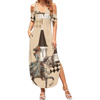 Personalized Kentucky Horse Racing Summer Maxi Dress Derby Lady Riding Horse Twin Spires - Wonder Print Shop