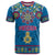 Custom Sweden T Shirt Swedish Three Crown Mix Scandinavian Flowers - Wonder Print Shop