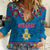 Custom Sweden Women Casual Shirt Swedish Three Crown Mix Scandinavian Flowers - Wonder Print Shop