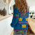 Custom Sweden Women Casual Shirt Swedish Three Crown Mix Scandinavian Flowers - Wonder Print Shop