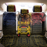 Chad Independence Day 1960 Back Car Seat Cover Tchad Goat and Lion African Pattern - Wonder Print Shop