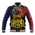 Chad Independence Day 1960 Baseball Jacket Tchad Goat and Lion African Pattern - Wonder Print Shop