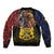 Chad Independence Day 1960 Bomber Jacket Tchad Goat and Lion African Pattern - Wonder Print Shop