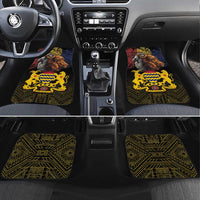 Chad Independence Day 1960 Car Mats Tchad Goat and Lion African Pattern - Wonder Print Shop