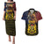 Chad Independence Day 1960 Couples Matching Puletasi and Hawaiian Shirt Tchad Goat and Lion African Pattern - Wonder Print Shop