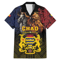 Chad Independence Day 1960 Family Matching Mermaid Dress and Hawaiian Shirt Tchad Goat and Lion African Pattern - Wonder Print Shop