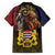Chad Independence Day 1960 Family Matching Short Sleeve Bodycon Dress and Hawaiian Shirt Tchad Goat and Lion African Pattern - Wonder Print Shop