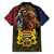 Chad Independence Day 1960 Family Matching Summer Maxi Dress and Hawaiian Shirt Tchad Goat and Lion African Pattern - Wonder Print Shop