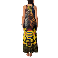 Chad Independence Day 1960 Family Matching Tank Maxi Dress and Hawaiian Shirt Tchad Goat and Lion African Pattern - Wonder Print Shop