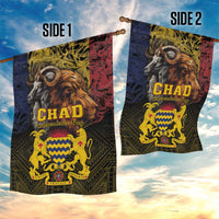 Chad Independence Day 1960 Garden Flag Tchad Goat and Lion African Pattern - Wonder Print Shop