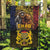 Chad Independence Day 1960 Garden Flag Tchad Goat and Lion African Pattern - Wonder Print Shop