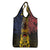 Chad Independence Day 1960 Grocery Bag Tchad Goat and Lion African Pattern
