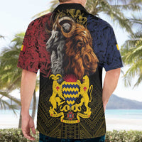 Chad Independence Day 1960 Hawaiian Shirt Tchad Goat and Lion African Pattern - Wonder Print Shop