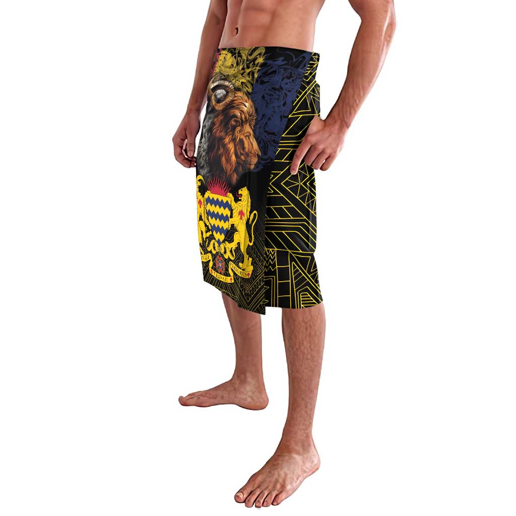 Chad Independence Day 1960 Lavalava Tchad Goat and Lion African Pattern - Wonder Print Shop