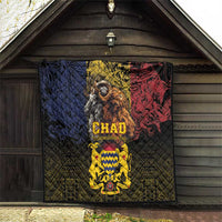 Chad Independence Day 1960 Quilt Tchad Goat and Lion African Pattern - Wonder Print Shop