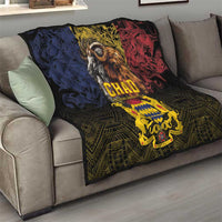 Chad Independence Day 1960 Quilt Tchad Goat and Lion African Pattern - Wonder Print Shop